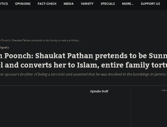 Shaukat Pathan pretends to be Kashmiri Hindu to trap Hindu girl; forcefully converts & harasses her [ Jammu & Kashmir, India ]