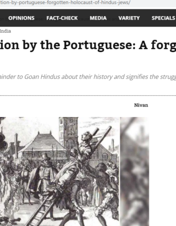 The Goan Inquisition by the Portuguese [Goa, India]