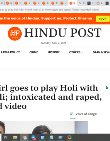 Muslim Faizal Ahmed, rapes and murders Hindu woman [Delhi]