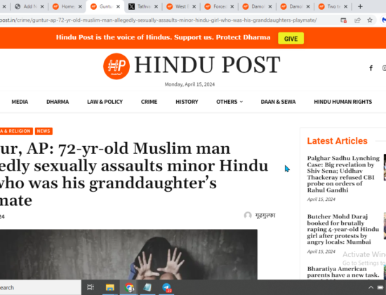 72-Year-Old Muslim Man Assaulted 11-Year-Old Hindu Girl [Guntur, Andhra Pradesh]