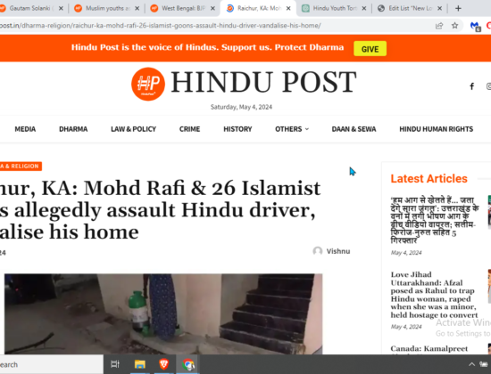 Violent Attack on Hindu Driver Sparks Outrage [Raichur, Karnataka]