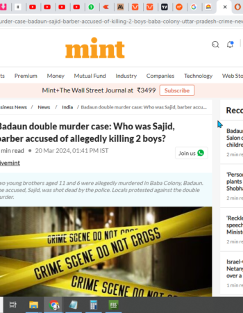Trusted Hindus Aid, Then Betray: Son Killed, Blood Drunk [Badaun, Uttar Pradesh]