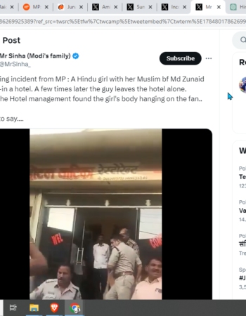 New Love Jihad, Hindu Girl’s Death in Hotel [Pithampur, Madhya Pradesh]